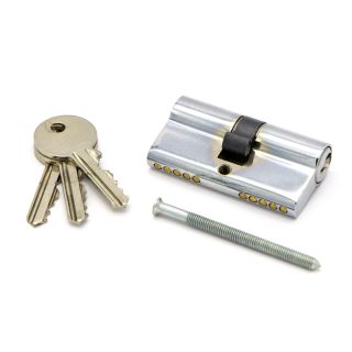 Cylinder Lock, Brushed Satin Nickel, 70mm