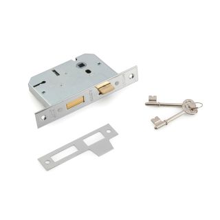 3 Lever Lock Body, Chrome Plated