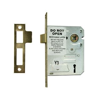 3 Lever Lock Body, Brass Plated
