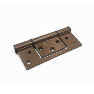 Flush Hinge, Bronze, 100mm