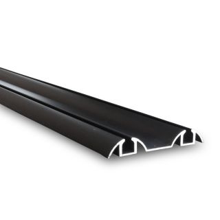 Sliding Door System, Bottom Profile, Black, 3m