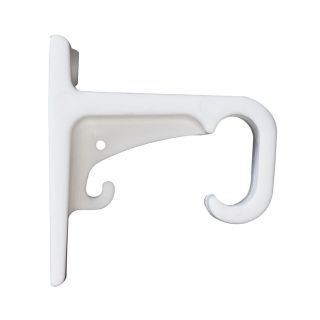 Curtain Track Bracket, Plastic, Single